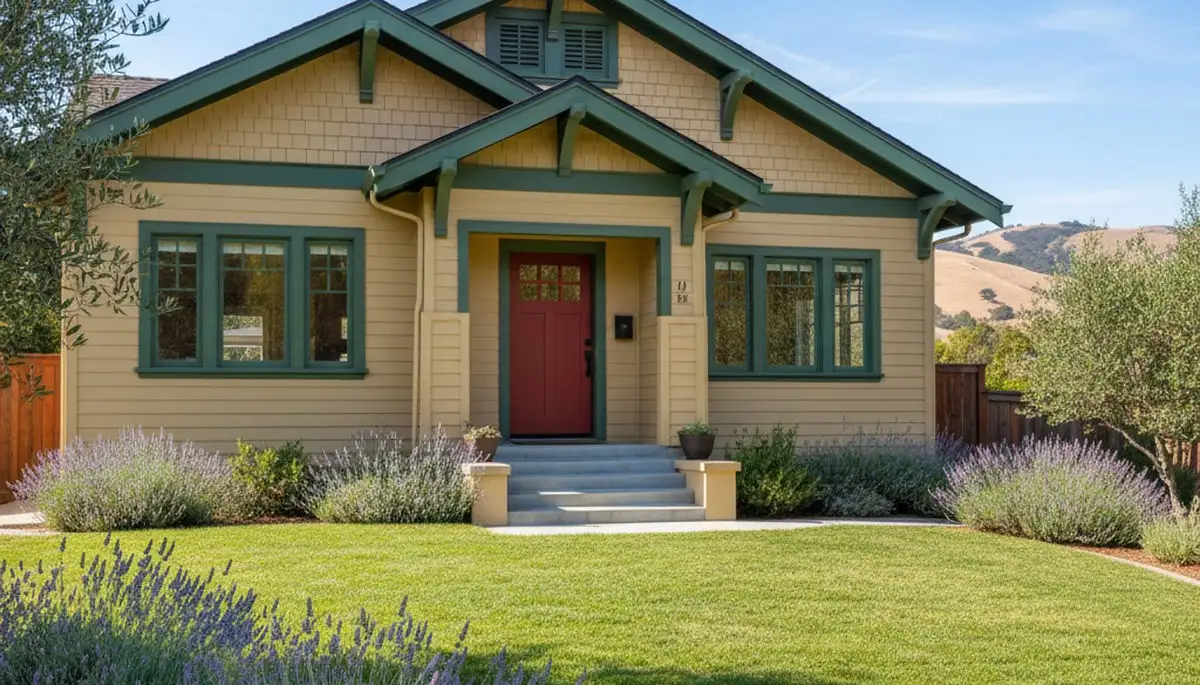Freshly painted San Mateo CA home exterior with smooth, durable finish for lasting coastal protection