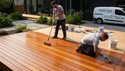 Professional deck staining and refinishing by house painters in San Mateo, CA