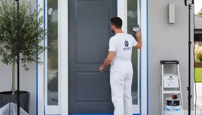 Professional door painting and refinishing in San Mateo, CA by expert house painters
