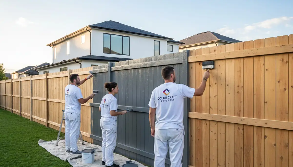Professional fence painting service in San Mateo, CA restoring wood fences with durable coastal finishes