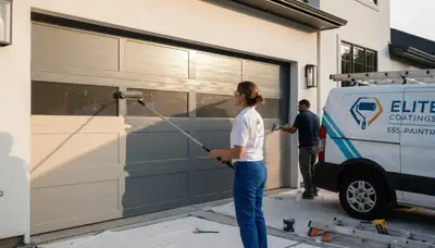 Professional garage door painting and refinishing in San Mateo, CA for lasting curb appeal