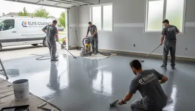 Professional garage floor epoxy coating in San Mateo, CA for durable, moisture-resistant finish