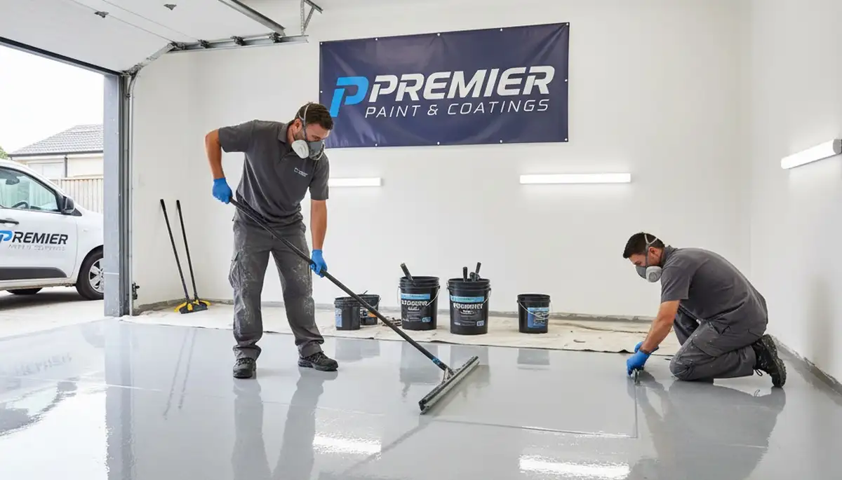 Professional epoxy garage floor coating in San Mateo CA by local house-painting experts