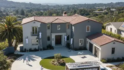 House painting service in San Mateo, CA for residential exterior and interior painting projects