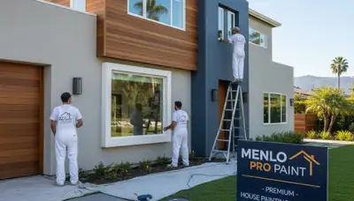 House painting crew serving San Mateo, CA, for residential exterior painting services