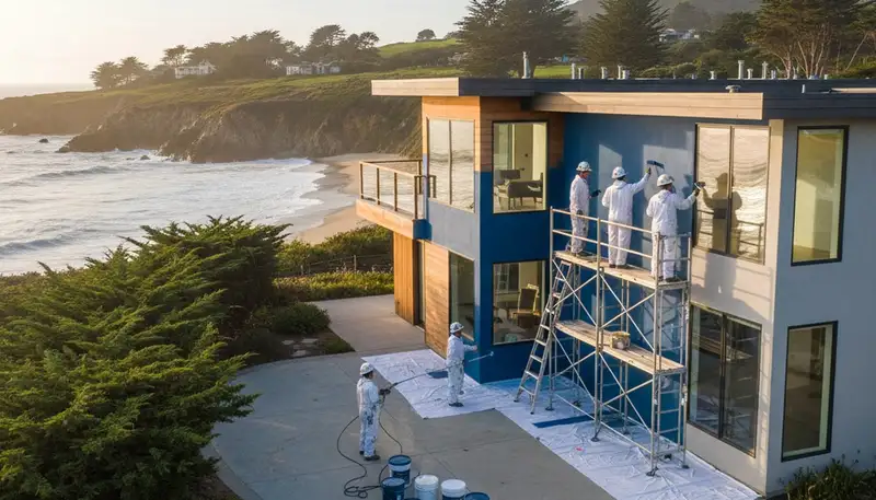 House painting services in San Mateo, CA by HousePaintingSanMateoCA.com