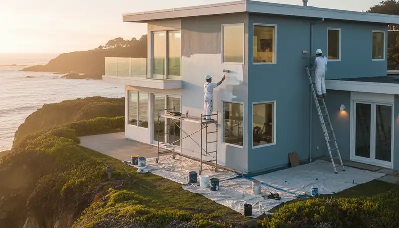 House painting team serving San Mateo, CA for residential interior and exterior painting services