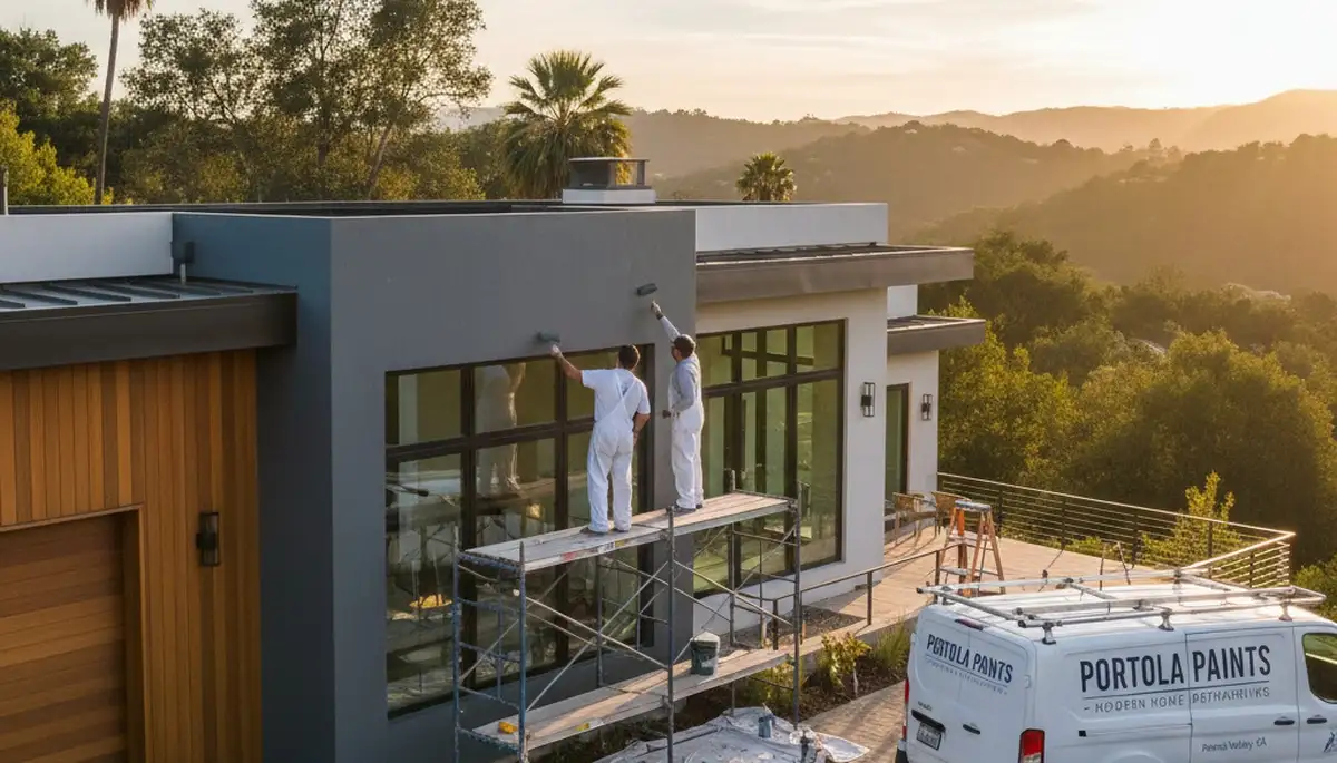 House painting service in San Mateo, CA for residential exterior and interior painting projects
