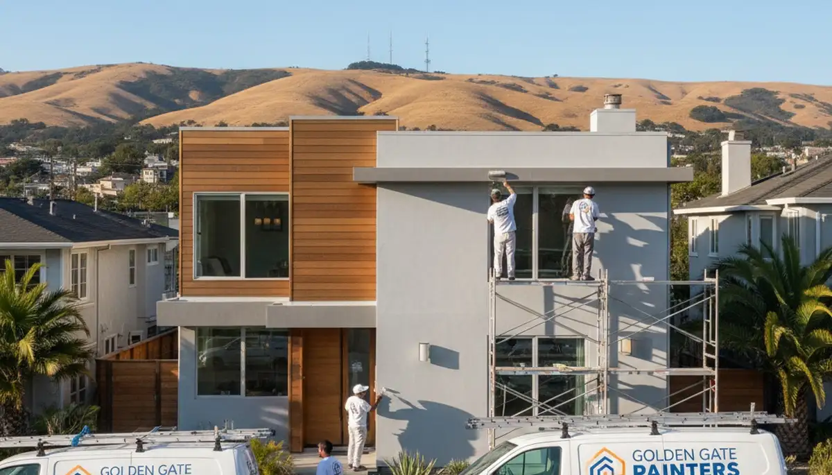 Professional house exterior painting by experts in San Mateo, CA