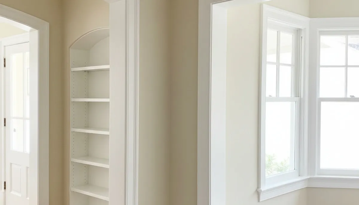 Interior trim painting with clean lines in San Mateo, CA home by expert house painters