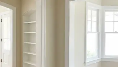 Interior trim painting with clean lines in San Mateo, CA home by expert house painters