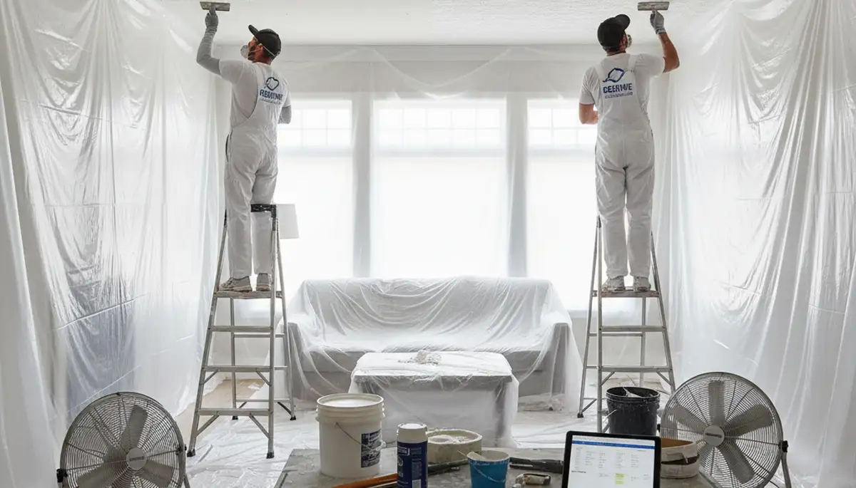 Professional popcorn ceiling removal by expert house painters in San Mateo, CA