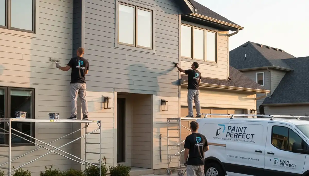 Professional siding painting on coastal home in San Mateo, CA with weather-resistant finishes