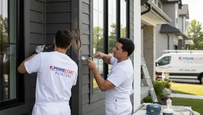 Professional wood rot repair on coastal home exterior in San Mateo, CA by expert painters