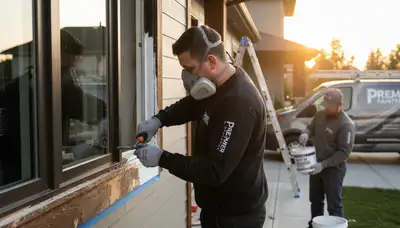Contractor repairing wood rot on coastal home exterior in San Mateo, CA with expert restoration techniques
